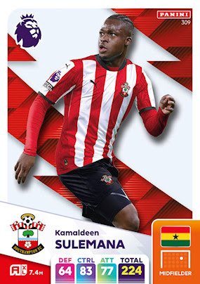 309 kamaldeen sulemana southampton panini adrenalyn xl 2024 2025.jpg