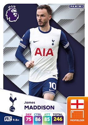 326 james maddison tottenham hotspur panini adrenalyn xl 2024 2025.jpg