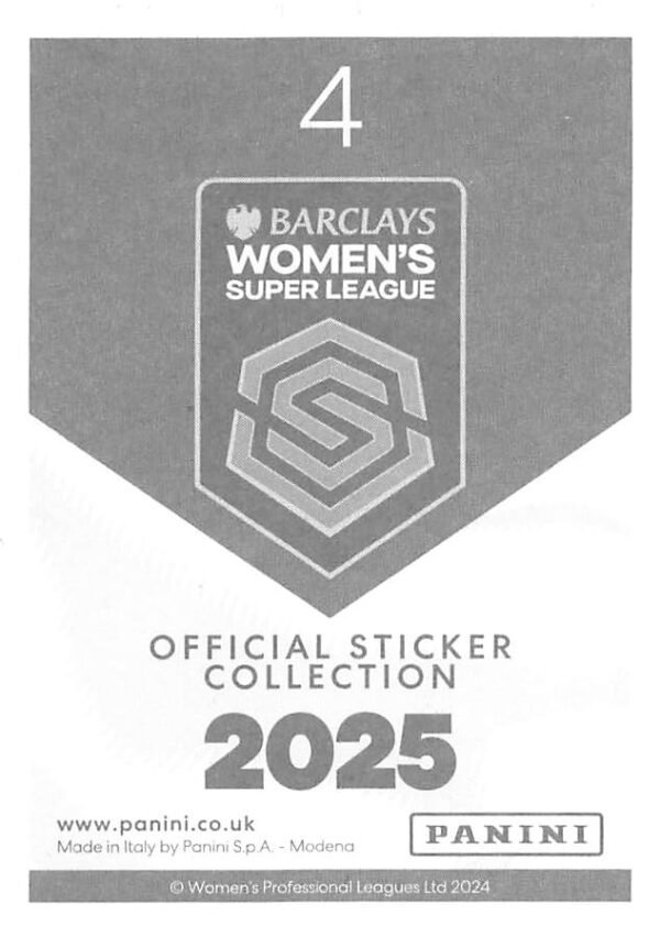004 maria thorisdottir (brighton & hove albion) back