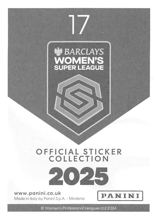 017 rachel corse (aston villa)    captain back