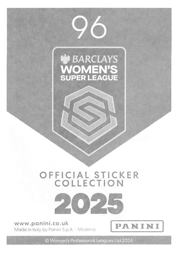 096 lucy staniforth (aston villa)    icons    holofoil back