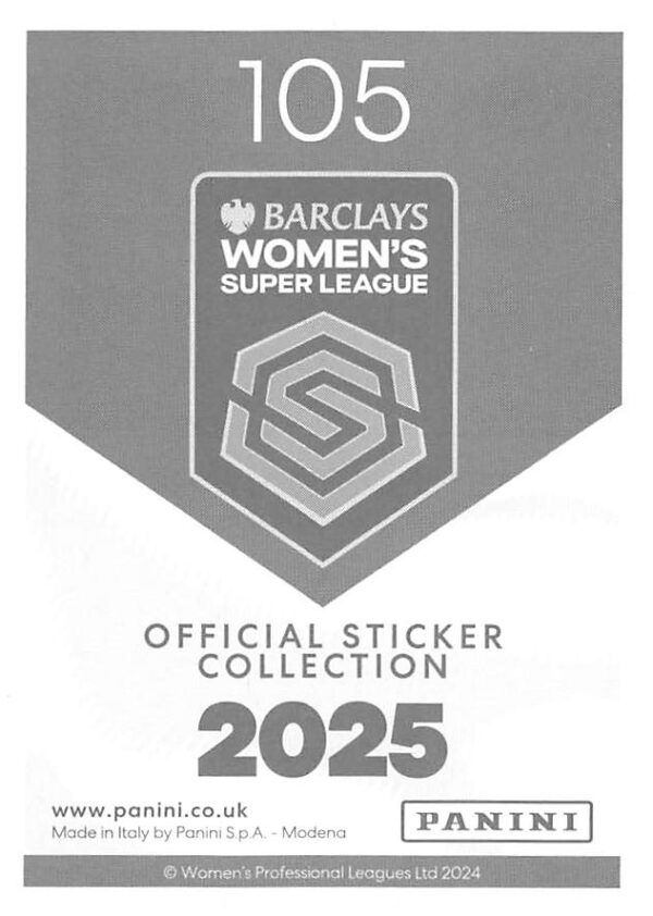 105 anna patten (aston villa)    fan favourite    foil back