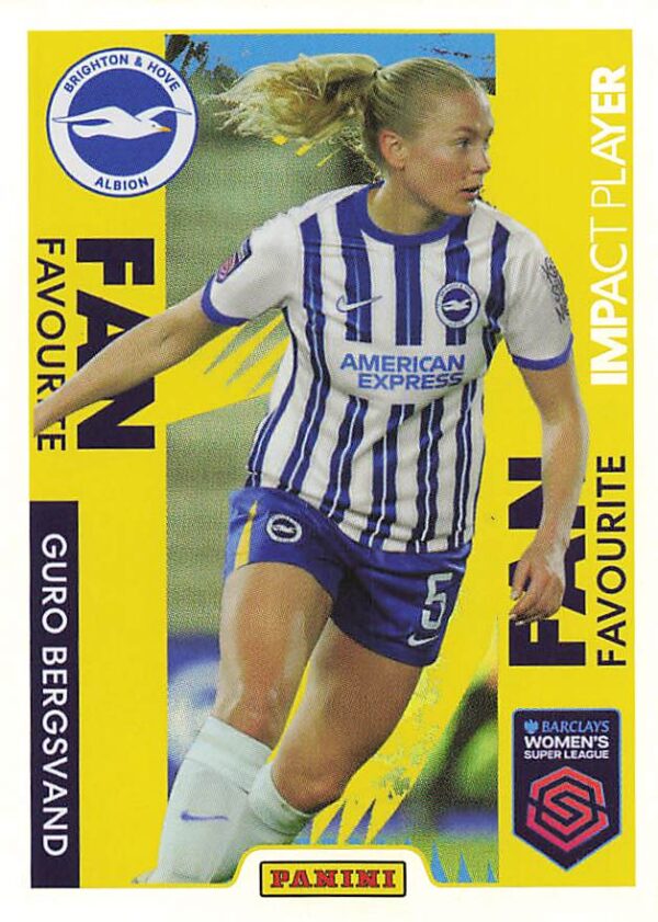 134 guro bergsvand (brighton & hove albion)    fan favourite    foil