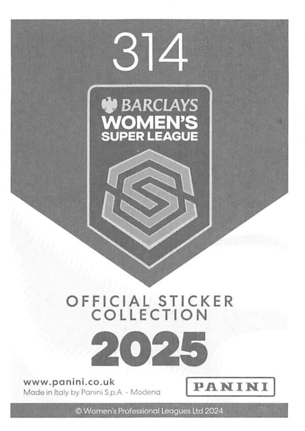 314 gabrielle george (manchester united) back