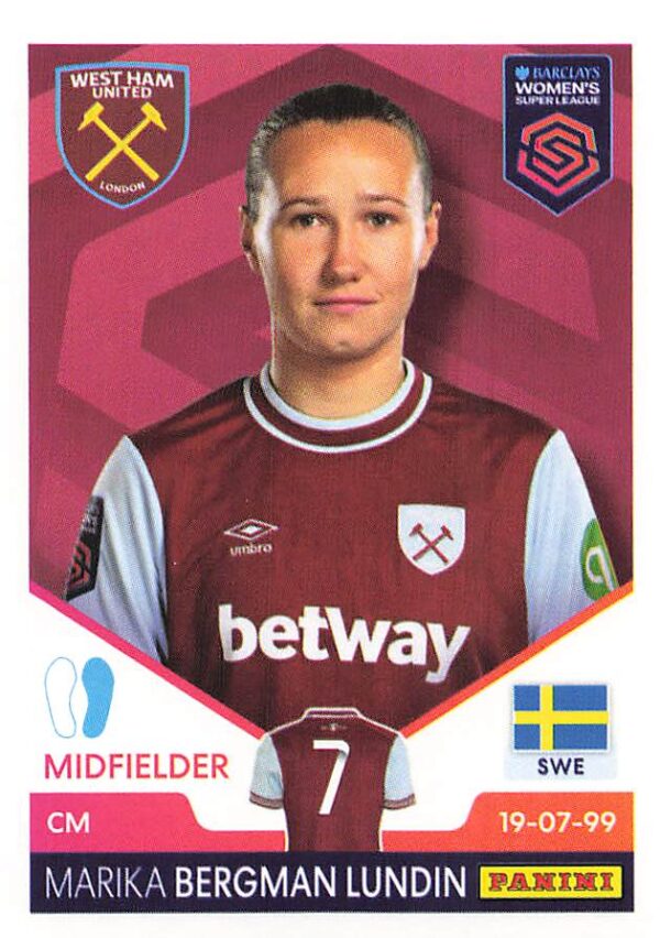 377 marika bergman lundin (west ham united)