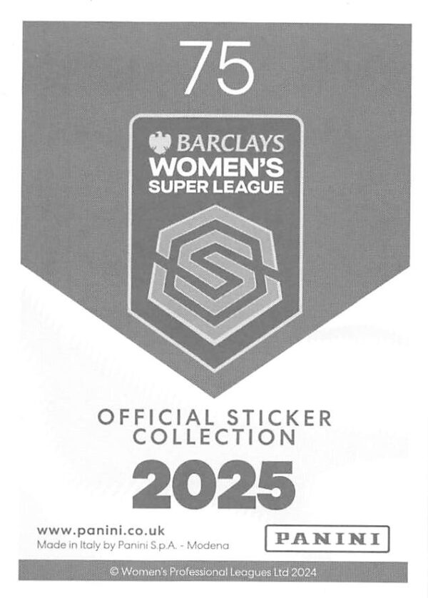 075 stina blackstenius (arsenal)    fan favourite    back