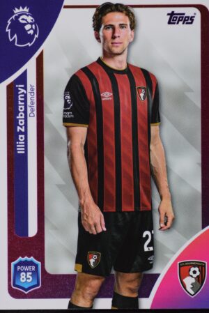 039 illia zabarnyi afc bournemouth topps premier league 25 26 1500px