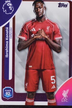 166 ibrahima konate liverpool topps premier league 25 26 1500px