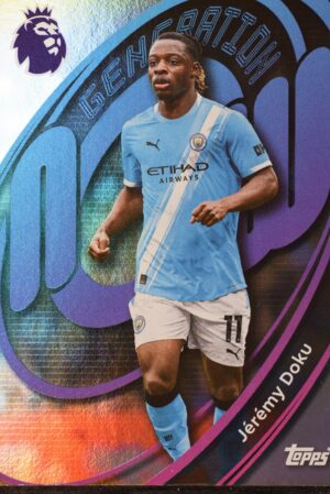 196 jeremy doku manchester city topps premier league 25 26 1500px