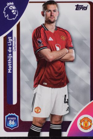 201 matthijs de ligt manchester united topps premier league 25 26 1500px