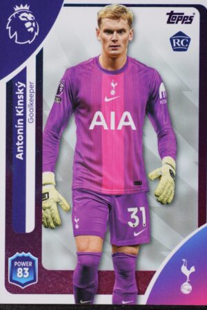 254 antonin kinsky tottenham hotspur topps premier league 25 26 1500px