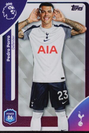 255 pedro porro tottenham hotspur topps premier league 25 26 1500px