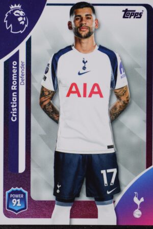 257 cristian romero tottenham hotspur topps premier league 25 26 1500px
