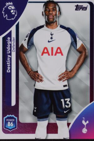 258 destiny udogie tottenham hotspur topps premier league 25 26 1500px