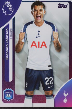 265 brennan johnson tottenham hotspur topps premier league 25 26 1500px