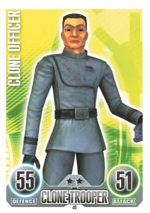 40 clone officer star wars force attax series 1