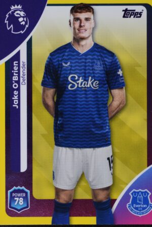 132 jake o’brien parallel yellow topps premier league 25 26 1500px