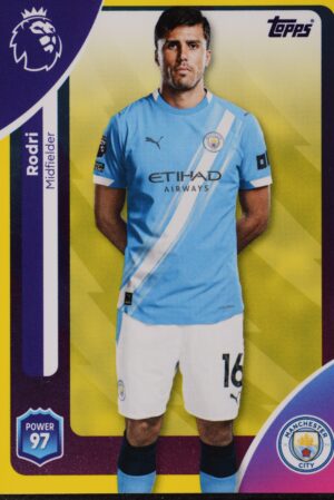 188 rodri parallel yellow topps premier league 25 26 1500px