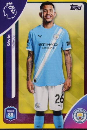 192 savio parallel yellow topps premier league 25 26 1500px