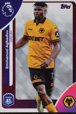 293 emmanuel agbadou wolverhampton wanderers topps premier league 25 26 1500px