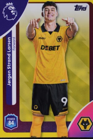 302 jorgen strand larsen parallel yellow topps premier league 25 26 1500px