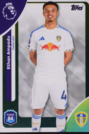 330 ethan ampadu leeds united topps premier league 25 26