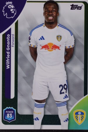 336 wilfried gnonto leeds united topps premier league 25 26