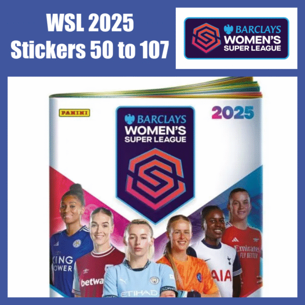 Wsl 2025 stickers 50 to 107 promo