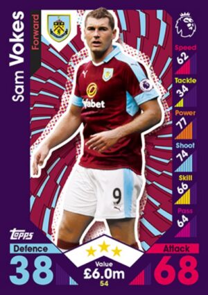 054  Sam Vokes Burnley 2016 2017 500px