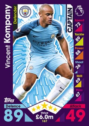 167  Vincent Kompany Manchester City 2016 2017 500px