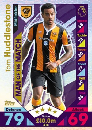 416 Tom Huddlestone Hull City 2016 2017 500px