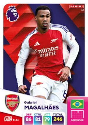 032 Gabriel Magalhaes Arsenal Panini Adrenalyn XL 2024 2025 500px