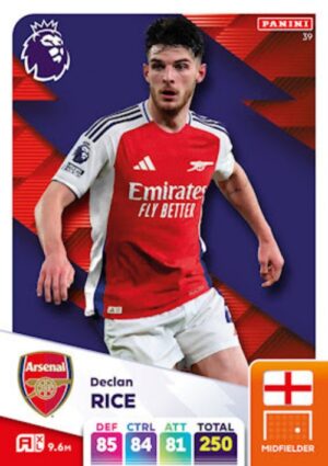 039 Declan Rice Arsenal Panini Adrenalyn XL 2024 2025 500px