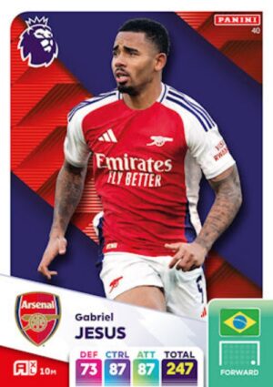 040 Gabriel Jesus Arsenal Panini Adrenalyn XL 2024 2025 500px