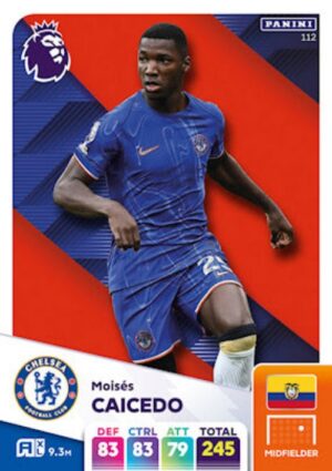 112   Moises Caicedo Chelsea Panini Adrenalyn XL 2024 2025 500px