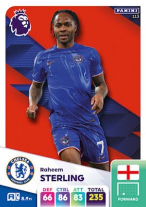 113   Raheem Sterling Chelsea Panini Adrenalyn XL 2024 2025 500px
