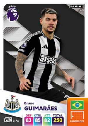 275   Bruno Guimaraes Newcastle United Panini Adrenalyn XL 2024 2025 500px