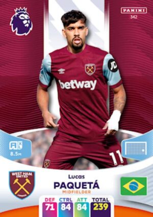 342 Lucas Paquetá West Ham United 2023 2024 500px