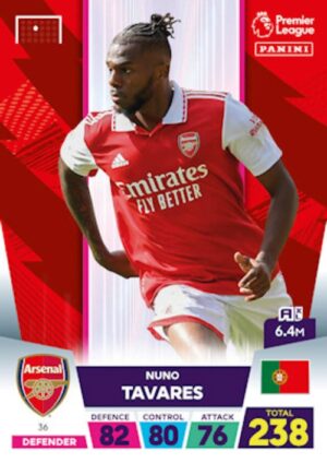 36.  Nuno Tavares (Arsenal) 500px